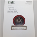 Deane Beman's 1967 US Open at Baltursol Contestant Badge - Jack Nicklaus Winner