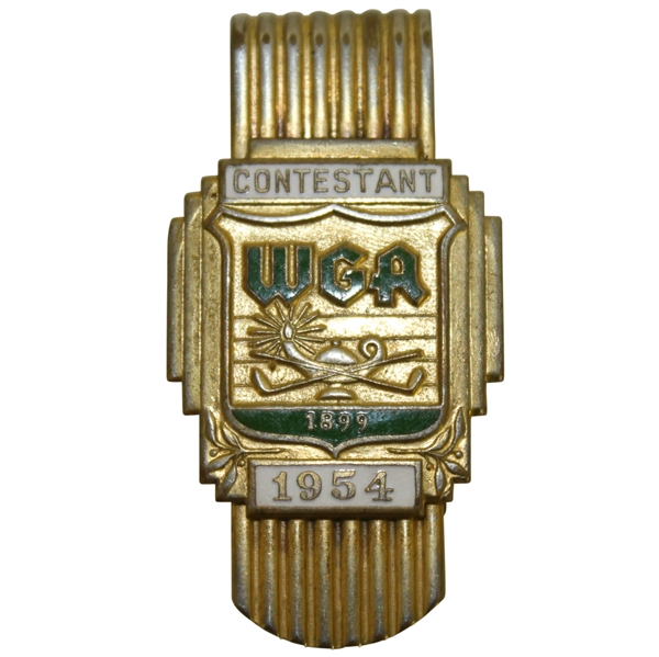 Deane Bemans 1954 WGA Junior Amateur Contestant Badge Money Clip 