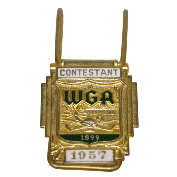 Deane Bemans 1957 WGA Contestant Badge Money Clip