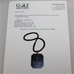 1985 PGA European Tour Patron Badge - Deane Beman Collection