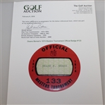 Deane Beman's 1974 Masters Tournament Official Badge #133 - Gary Player Winner