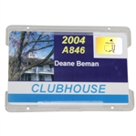 Deane Bemans 2004 Masters Tournament Clubhouse Badge #A846 - Phil Mickelson Winner