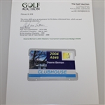 Deane Beman's 2004 Masters Tournament Clubhouse Badge #A846 - Phil Mickelson Winner