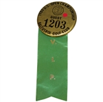 Deane Bemans 1980 US Open at Baltrusrol VIP Guest Badge #1203 - Jack Nicklaus Winner