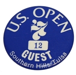 Deane Bemans 1977 US Open at Southern Hills Guest Badge #12 - Hubert Green Winner