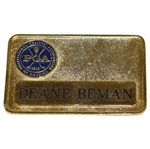 Deane Bemans Personal PGA of America Undated Name Badge