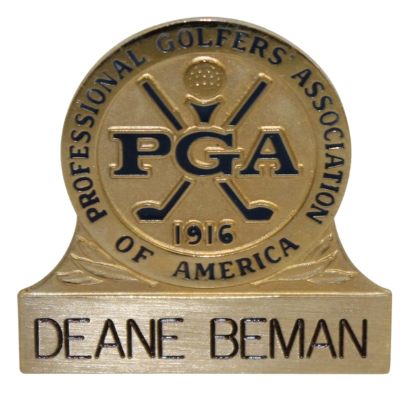 Deane Bemans Personal PGA of America Undated Name Clip