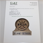 Deane Beman's Personal PGA of America Undated Name Clip