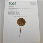 Deane Beman's Undated USGA Gold Pin