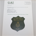 1979 Open Championship at Royal Lytham F 4/1 Badge - Deane Beman Collection