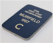 1987 Open Championship at Muirfield C Badge - Deane Beman Collection