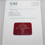 1990 Open Championship at St. Andrews C Badge - Deane Beman Collection