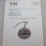 1979 Open Championship at Royal Lytham R&A Member Ticket #1399 - Seve Winner - Deane Beman Collection