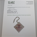 1986 Open Championship at Turnberry Guest Ticket #0134 - Greg Norman Winner - Deane Beman Collection