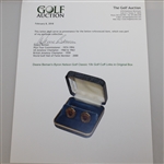 Byron Nelson Golf Classic 10k Golf Cuff Links in Original Box - Deane Beman Collection