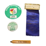 Three Badges and Scoring Pencil - Florida State Amateur, Memphis Invitational, & More