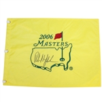 Phil Mickelson Signed 2006 Masters Embroidered Flag JSA ALOA