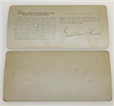 Two Bobby Jones Keystone View Company Stereograph Golf Cards - Out of Sand Bunker