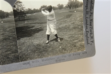 Misprinted Bobby Jones Keystone View Company Stereograph Golf Card - #16 'Willie MacFarlane'