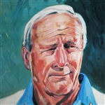 Arnold Palmer's Finest Known Autograph w/Full Name & Wins On Oversize Print Framed JSA ALOA