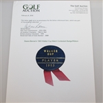 Deane Beman's 1963 Walker Cup Match Contestant Badge/Ribbon