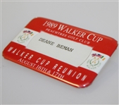 Deane Beman's 1989 Walker Cup at Peachtree Golf Club Reunion Badge