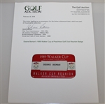 Deane Beman's 1989 Walker Cup at Peachtree Golf Club Reunion Badge
