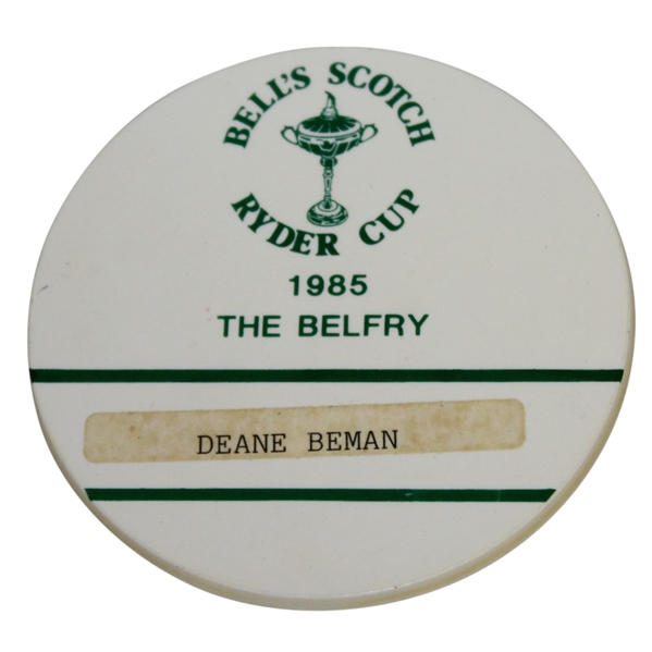 Deane Bemans 1985 Ryder Cup at The Belfry Badge
