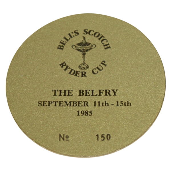 Deane Bemans 1985 Ryder Cup at The Belfry Badge #150