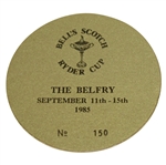 Deane Bemans 1985 Ryder Cup at The Belfry Badge #150