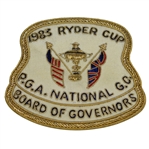 Deane Bemans 1983 Ryder Cup at PGA National Golf Club Board of Governors Patch