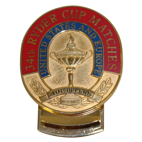 Deane Bemans 1989 The Ryder Cup at The Belfry United States & Europe Money Clip