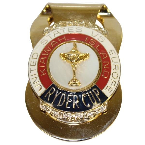 Deane Bemans 1991 Ryder Cup at Kiawah Island United States & Europe Money Clip