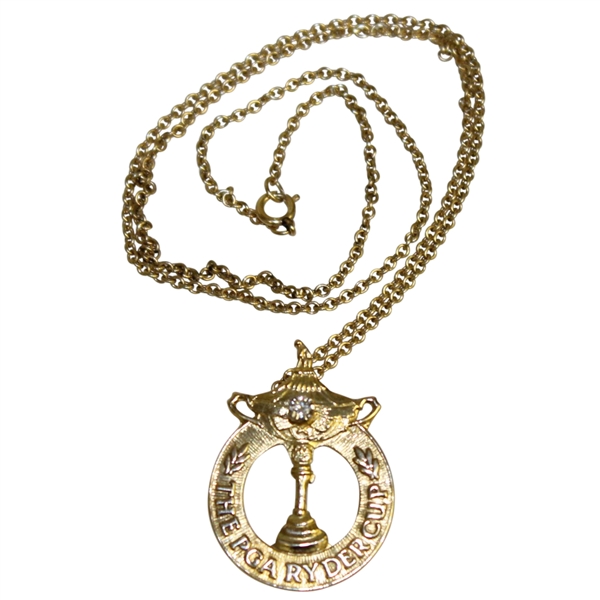 Deane Bemans Ryder Cup Undated 14k Gold Necklace
