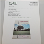1960 US Open at Cherry Hills Program - Arnold Palmer Winner - Deane Beman Collection