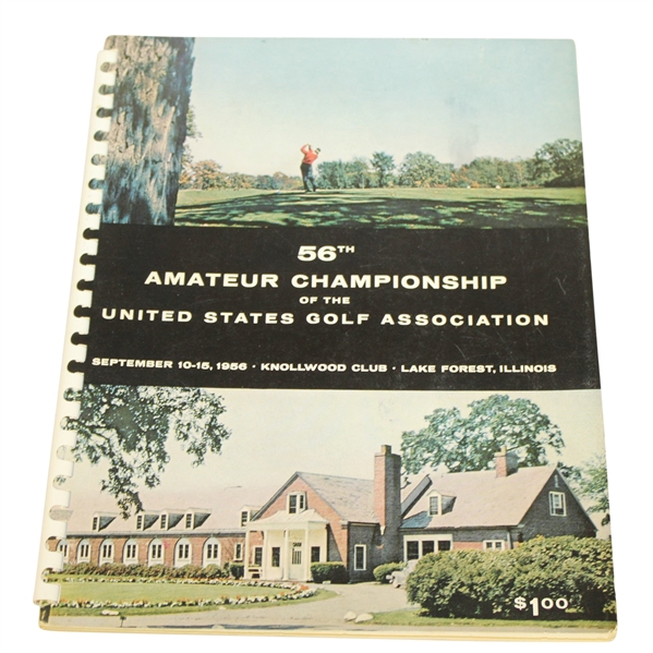 1956 US Amateur at Knollwood Club Official Program - Deane Beman Collection