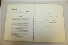 1956 US Amateur at Knollwood Club Official Program - Deane Beman Collection