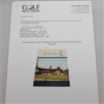 1961 The Walker Cup at The Seattle Golf Club Official Program - Deane Beman Collection