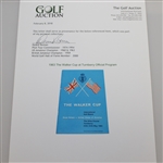 1963 The Walker Cup at Turnberry Official Program - Deane Beman Collection