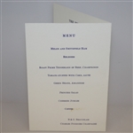 1965 The Walker Cup at Baltimore Country Club Dinner Menu - Deane Beman Collection