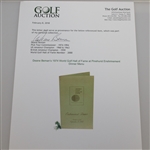 1974 World Golf Hall of Fame at Pinehurst Enshrinement Dinner Menu - Deane Beman Collection