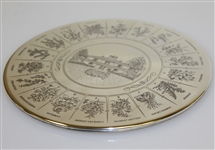 Augusta National Sterling Silver Clubhouse with Hole Names Trivet - Deane Beman Collection
