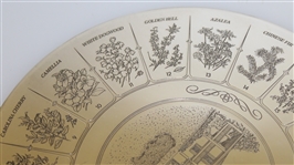 Augusta National Sterling Silver Clubhouse with Hole Names Trivet - Deane Beman Collection