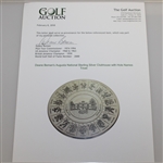 Augusta National Sterling Silver Clubhouse with Hole Names Trivet - Deane Beman Collection