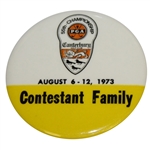 Deane Bemans 1973 PGA Championship at Canterbury Contestant Family Badge - Nicklaus Win