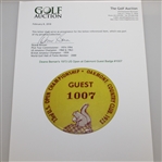 Deane Beman's 1973 PGA Championship at Canterbury Contestant Family Badge - Nicklaus Win