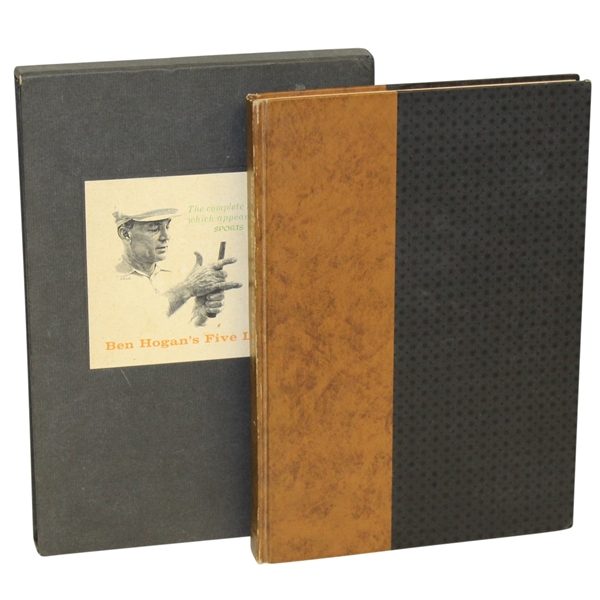 Deane Bemans Personal Ben Hogan Signed Deluxe Five Lessons Book with Slipcase JSA ALOA