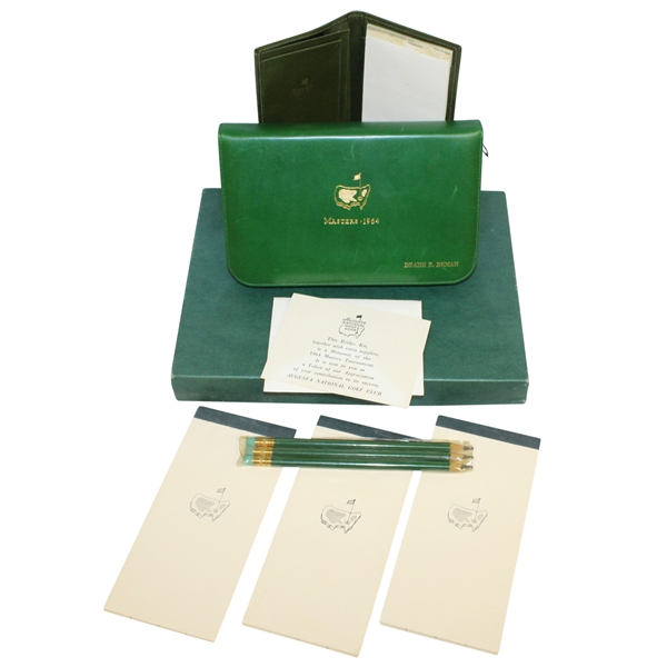 Deane Bemans Personal Masters Tournament 1964 Bridge Set with All Items