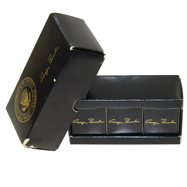 George Bush Presidential Logo Golf Balls with Sleeve - Deane Beman Collection
