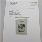 1960 Arnold Palmer Honored by Western Pennsylvania Golf Association Pamphlet - Deane Beman Collection